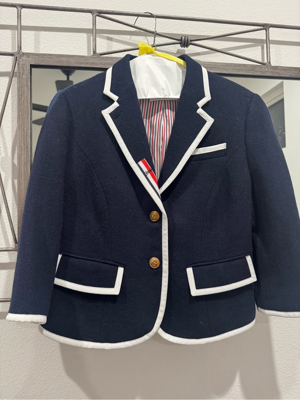 Thom Browne Navy Blazer with White Trim